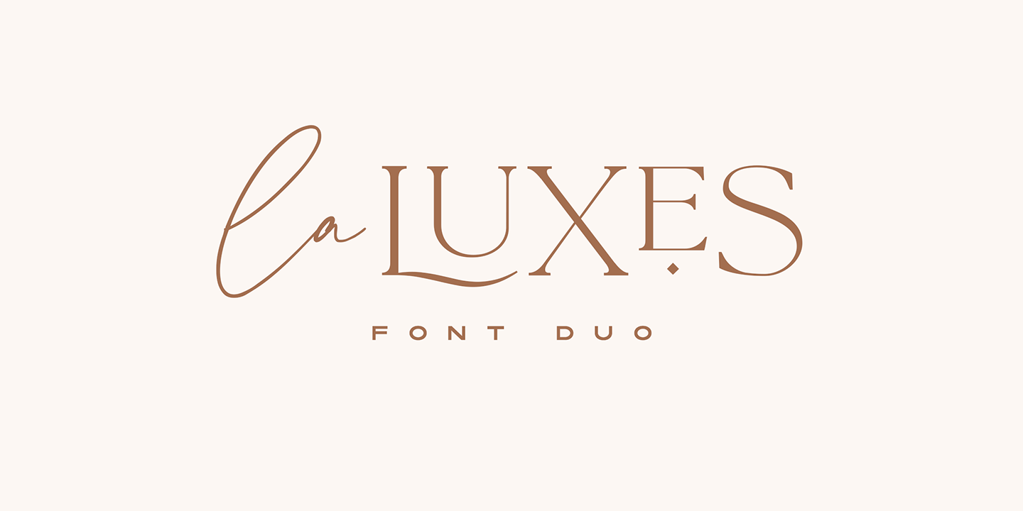 Шрифт La Luxes